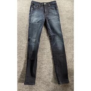 Rag & Bone Skinny Jeans Women 25 Anfield Back Ankle Zipper Hi Rise Denim Stretch